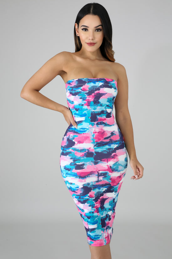 Load image into Gallery viewer, Candy Coated Midi Tube Dress - 1 Hot Diva
