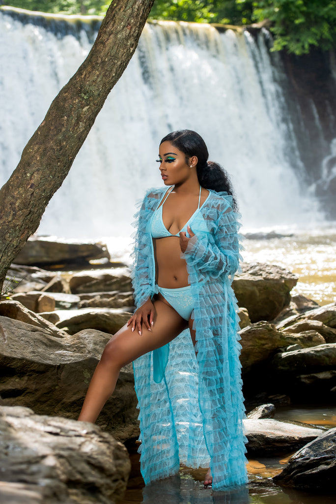 Chasin' Waterfalls Ruffle Cover-Up - 1 Hot Diva
