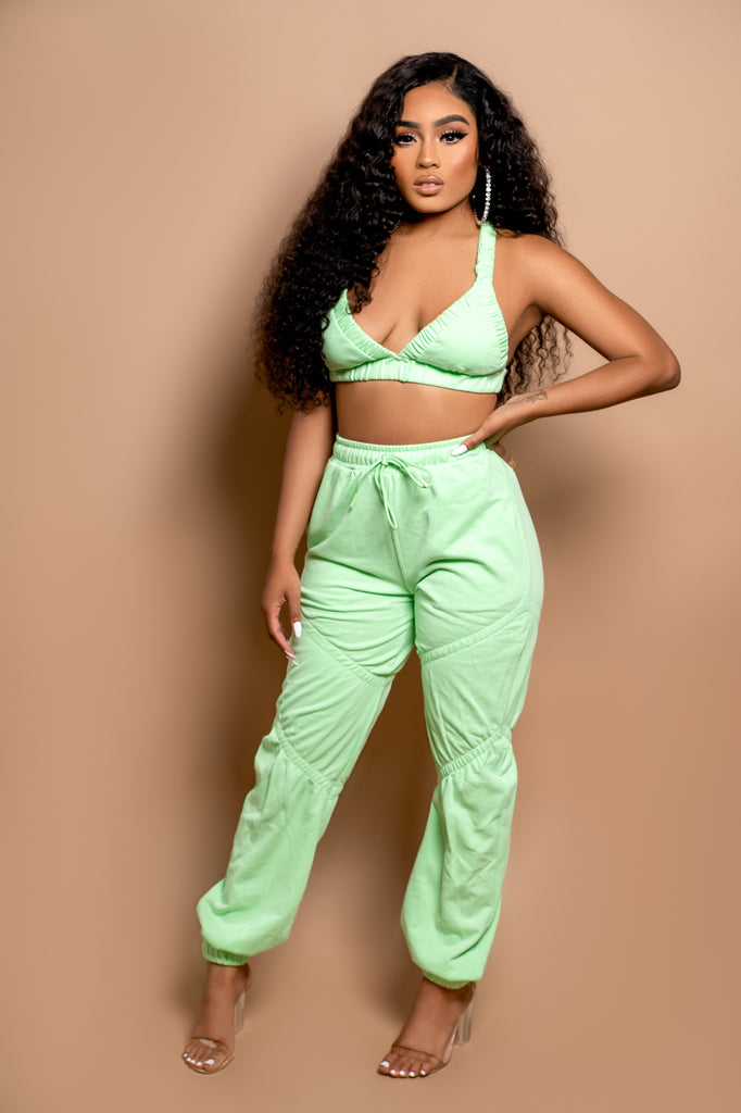 Load image into Gallery viewer, Remix Bralette and Joggers Set - 1 Hot Diva
